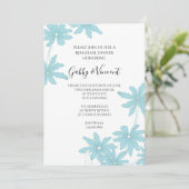 ライトブルーデイジー結婚ズリハーサルディナー 招待状 (スタンド正面)