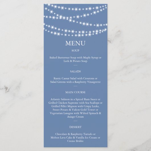 ライトブルートゥインクルライトメニュー メニュー (正面)