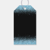 ライトブルードレスフェイクグリッタースウィート16誕生日 ギフトタグ (裏面)