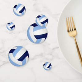 ライトブルーネイビーブルーバレーボールキッズスポーツパーティー コンフェッティ