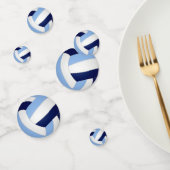 ライトブルーネイビーブルーバレーボールキッズスポーツパーティー コンフェッティ (グループ)