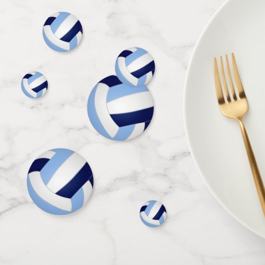 ライトブルーネイビーブルーバレーボールキッズスポーツパーティー コンフェッティ (グループ)