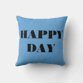 ライトブルーハッピーデー クッション (裏面)