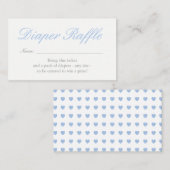 ライトブルーハートおむつラッフルカード エンクロージャーカード (正面/裏面)