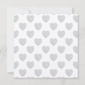 ライトブルーハートパターン結婚式招待状 招待状 (裏面)