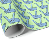 ライトブルーバニー ラッピングペーパー (ロールコーナー)