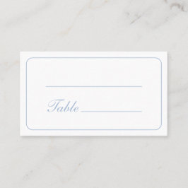 ライトブルーバプテスマのシンプルなフローラルクロス プレイスカード