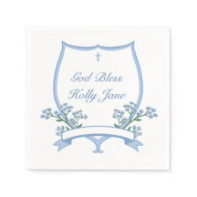 ライトブルーバプテスマ最初の聖体名クレスト