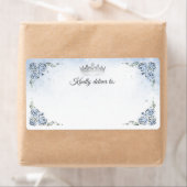 ライトブルーバラシルバープリンセスクラウンシッピング ラベル (インサイチュ)