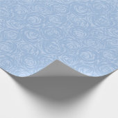 ライトブルーバラシームレスパターンテンプレートギフト ラッピングペーパー (角)