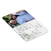 ライトブルーバラ水彩写真保存日 マグネット (右側)