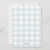 ライトブルーパステルウィンタースノークリスマス シーズンカード (裏面)