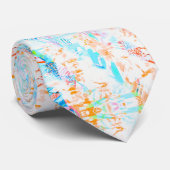 ライトブルーパステルプリントネックタイ ネクタイ (ロール)