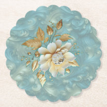 ライトブルーパレットオンザブロンズ金ゴールドBarogueデザイン