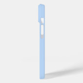 ライトブルーパーソナライズされたの放射状テクスチャ Case-Mate iPhoneケース (裏面 / 左)