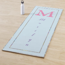 ライトブルーパープルピンクシックモダントレンディーモノグラム