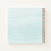 ライトブルーパームツリーSビーチハウスゲストブック ノートブック (裏面)