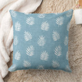 ライトブルーパーム離れ装飾用クッション クッション (ブランケット)