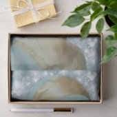 ライトブルービクトリアンハット&ドレスを着た女性 薄葉紙 (ギフト)