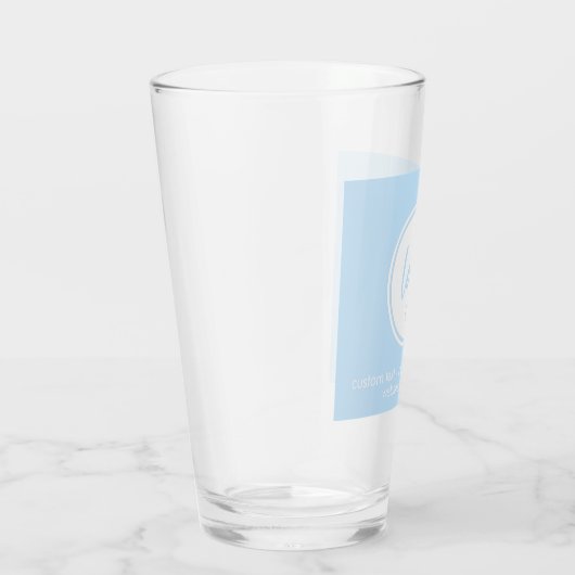 ライトブルービジネスロゴ会社テンプレートデザイン タンブラーグラス (右)