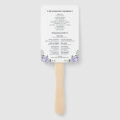 ライトブルーピンクアジサイとユーカリ結婚プス ハンドファン (裏面)