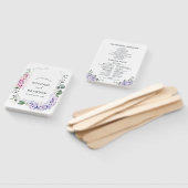 ライトブルーピンクアジサイとユーカリ結婚プス ハンドファン (組立なし)