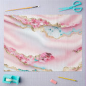 ライトブルーピンクマーブルアゲートコレクシ人気があるョン 薄葉紙 (クラフト)