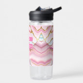 ライトブルーピンクマーブルゲートトレンディーコレクション ウォーターボトル (左面)