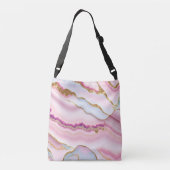 ライトブルーピンクマーブルゲートトレンディーコレクション クロスボディバッグ (裏面)