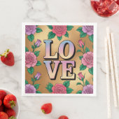 ライトブルーピンクLOVE金ゴールドナプキンスセット (インサイチュ)