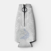 ライトブルーピーコックパーソナライズされたボトルクール ボトルクーラー (裏面)