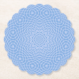 ライトブルーフェイクタールデザイン ペーパーコースター