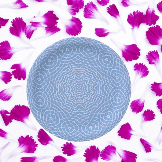 ライトブルーフェイクタールデザイン ペーパープレート