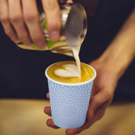 ライトブルーフェイクタールデザイン 紙コップ