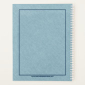 ライトブルーフェイクリネンとブルータコ プランナー手帳 (裏面)