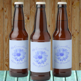 ライトブルーフローラキンセアニラ ビールラベル