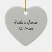 ライトブルーフローラハイライト婚約 セラミックオーナメント (裏面)