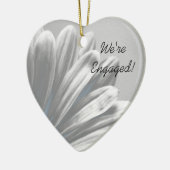 ライトブルーフローラハイライト婚約 セラミックオーナメント (左)