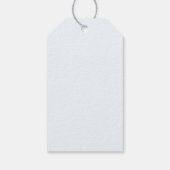 ライトブルーフローラリースベビーイン開花ベビーシャワー ギフトタグ (裏面)