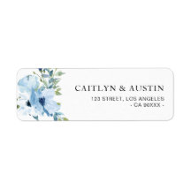 ライトブルーフローラ住所 シール