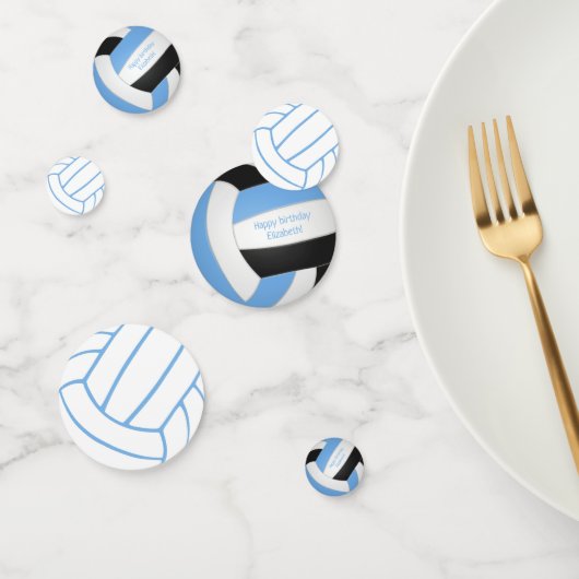 ライトブルーブラックキッズバレーボール誕生日 コンフェッティ (グループ)