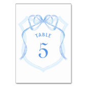 ライトブルーボークレストテーブル番号 テーブルナンバー (裏面)