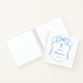 ライトブルーボークレストバプティスゲストブック ノートブック (内部)