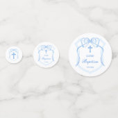 ライトブルーボークレストバプティステーブル コンフェッティ (正面)