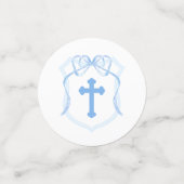 ライトブルーボークレストバプティステーブル コンフェッティ (スモール正面)