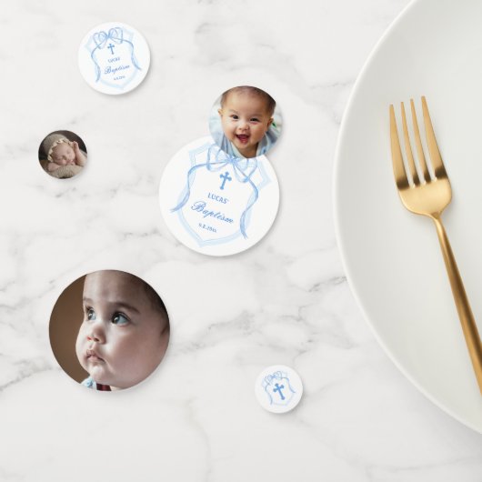 ライトブルーボークレストバプティステーブル コンフェッティ (グループ)