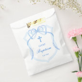 ライトブルーボークレストバプテスマ フェイバーバッグ (封をした状態)