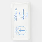 ライトブルーボークレストバプテスマ 横断幕 (縦)