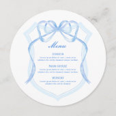 ライトブルーボークレストラウンド メニュー (正面)