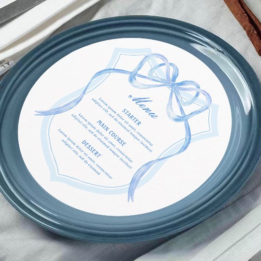 ライトブルーボークレストラウンド メニュー